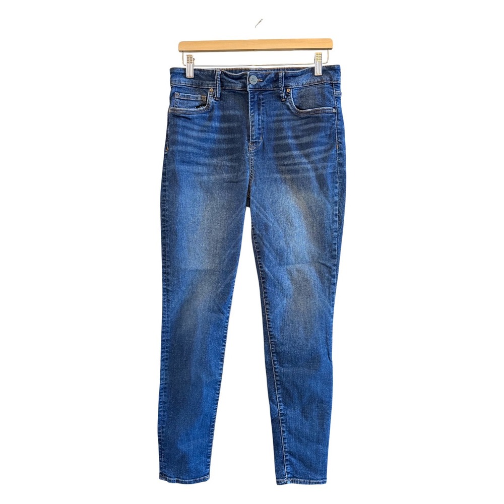 Kut from the Kloth Womens High Rise Toothpick Skinny Medium Wash Jeans 12L Long